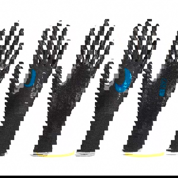 Cut, Puncture & Abrasive-Resistant Gloves: Size M, ANSI Cut A5, ANSI Puncture 1, Nitrile, HPPE